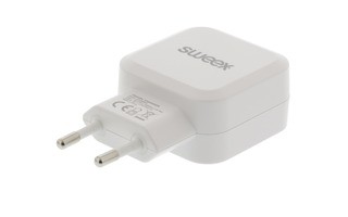 Cargador de Pared con 2 Puertos USB en Color Blanco - Sweex CH-006WH
