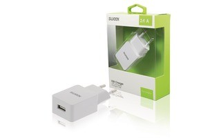 Cargador de Pared USB Blanco - Sweex CH-019WH