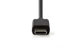Cargador para Coche - 3,0 A - Cable fijo - USB-C™ - Negro - Nedis CCHAC300ABK