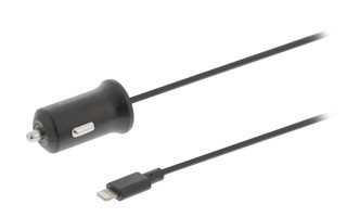 Cargador para Coche Lightning de Apple en Color Negro - Sweex CH-009BL