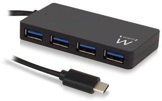 eWent - 4 Puertos USB 3.1 GEN1 (USB 3.0) concentrador de Tipo C