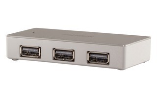 Concentrador USB de 4 puertos Amsterdam en gris - Sweex NPUS0480-02