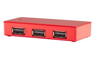 Concentrador USB de 4 puertos London en rojo - Sweex NPUS0480-03