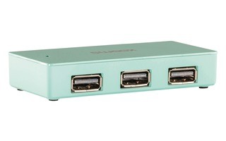 Concentrador USB de 4 puertos New York en verde menta - Sweex NPUS0480-06