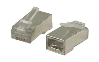 Conector RJ45 para cables STP CAT5 sólidos 10 uds - Valueline VLCP89302M