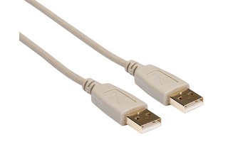 Cable USB 2.0 - Tipo A >> A , cobre , básico , 1.8 metros - doracho - macho