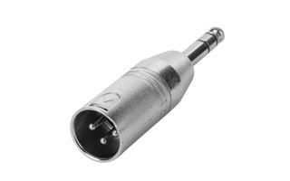 Conector XLR macho de 3 polos a conector Jack macho de 6.35 mm - estéreo - alta calidad