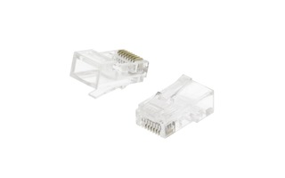 Conectores RJ45 de uso fácil para cables UTP CAT5 sólidos 10 uds - Valueline VLCP89330T