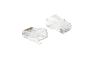 Conectores RJ45 de uso fácil para cables UTP CAT5 sólidos 10 uds - Valueline VLCP89330T