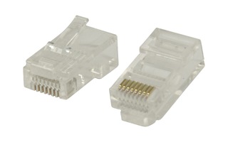 Conectores RJ45 de uso fácil para cables UTP CAT5 trenzados 10 uds - Valueline VLCP89331T