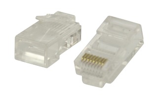Conectores RJ45 de uso fácil para cables UTP CAT5 trenzados 10 uds - Valueline VLCP89331T