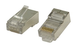 Conectores RJ45 para cables STP CAT6 sólidos 10 uds - Valueline VLCP89306M