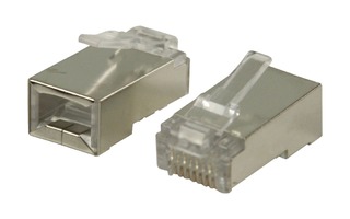 Conectores RJ45 para cables STP CAT6 sólidos 10 uds - Valueline VLCP89306M