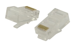 Conectores RJ45 para cables UTP CAT5 trenzados 10 uds - Valueline VLCP89301T