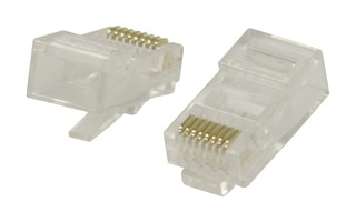 Conectores RJ45 para cables UTP CAT6 trenzados 10 uds - Valueline VLCP89305T