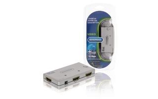 Conmutador HDMI 2-Port Ultra HD Plata - Bandridge BBVSW3432