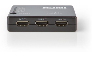 Conmutador HDMI - 5 puertos - 5x Entradas HDMI - 1x Salida HDMI - 1080p - ABS - Antracita - Caja