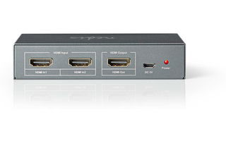 Conmutador HDMI™ - 2 puertos - 2 entradas HDMI™ - 1 salida HDMI™ - Nedis VSWI3412AT