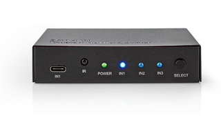 Conmutador HDMI™ - 3 Puertos - 2 Entradas HDMI™ + 1 Salida HDMI™ - 4K2K a 60 FPS/HDCP 2.2 - Nedi