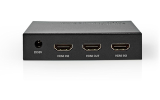 Conmutador HDMI™ - 3 Puertos - 2 Entradas HDMI™ + 1 Salida HDMI™ - 4K2K a 60 FPS/HDCP 2.2 - Nedi