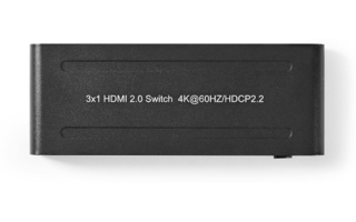 Conmutador HDMI™ - 3 Puertos - 3x Entradas HDMI™ - 1x Salida HDMI™ - 4K2K a 60 FPS / HDCP 2.2 - 