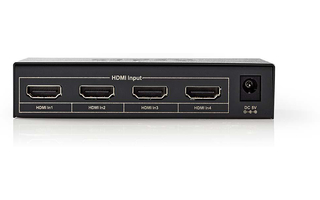 Conmutador HDMI™ - 4 puertos - 4 entradas HDMI™ - 1 salida HDMI™ - Nedis VSWI3414AT