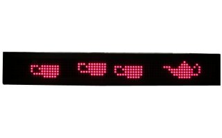 Letrero luminoso rojo con mando a distancia - 660 x 98mm