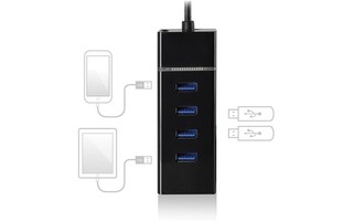 eWent HUB USB 3.1 - 4 Puertos - USB-c