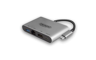 EMINENT - DOCK MULTIPUERTO USB TIPO C 4K CON HDMI, USB TIPO A, ETHERNET Y USB TIPO C