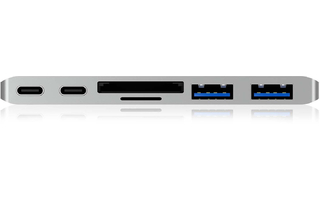 Estación de Acoplamiento MacBook Pro 5-Port Plata - ICY BOX 60374