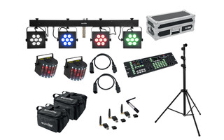 Imagenes de Eurolite Set LED KLS-3002 + Laser Derby Mobile Bundle