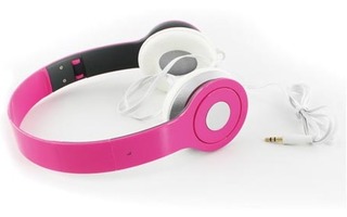 EwEnt EM3575 - Auriculares DJ con diadema plegable - color Rosa