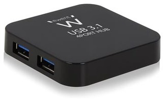 eWent 1134 - Cubo de 4 puertos USB 3.1 Gen1