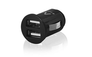 EWENT - MINI CARGADOR DE COCHE USB -2 PUERTOS - 2.1 A 