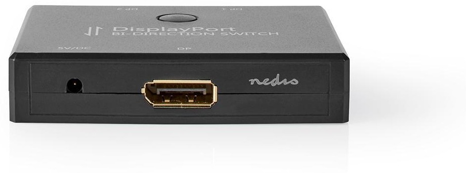 Câble DisplayPort 1.2 Nedis - Mâle Vers Mâle, 2 M, Noir - Pour Connecter PC à écran 4K @ 60 Hz