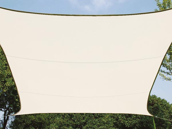 VELA DE SOMBRA - RECTANGULAR - 2 x 3 m - COLOR: CREMA - DJMania