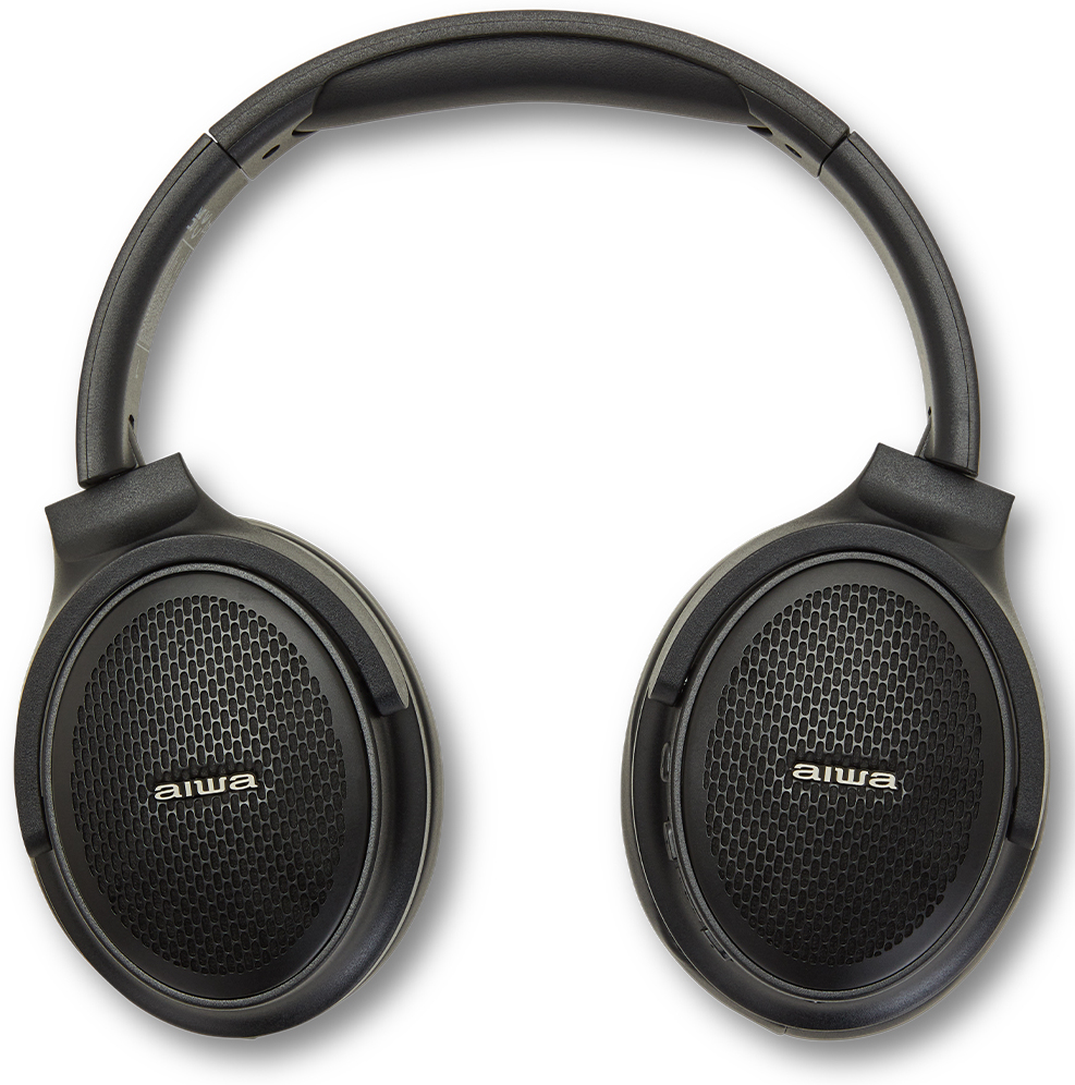 AIWA HST-250BT Bluetooth Kopfhörer On-Ear – Mit HyperBass, Schwarz