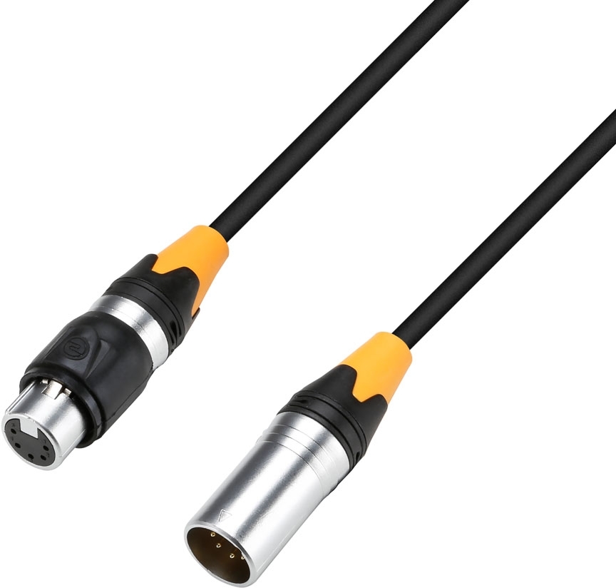 Câble DMX/AES EBU XLR Mâle-femelle 10 M - IP65 étanche Pour Extérieur - Adam Hall 4 STAR