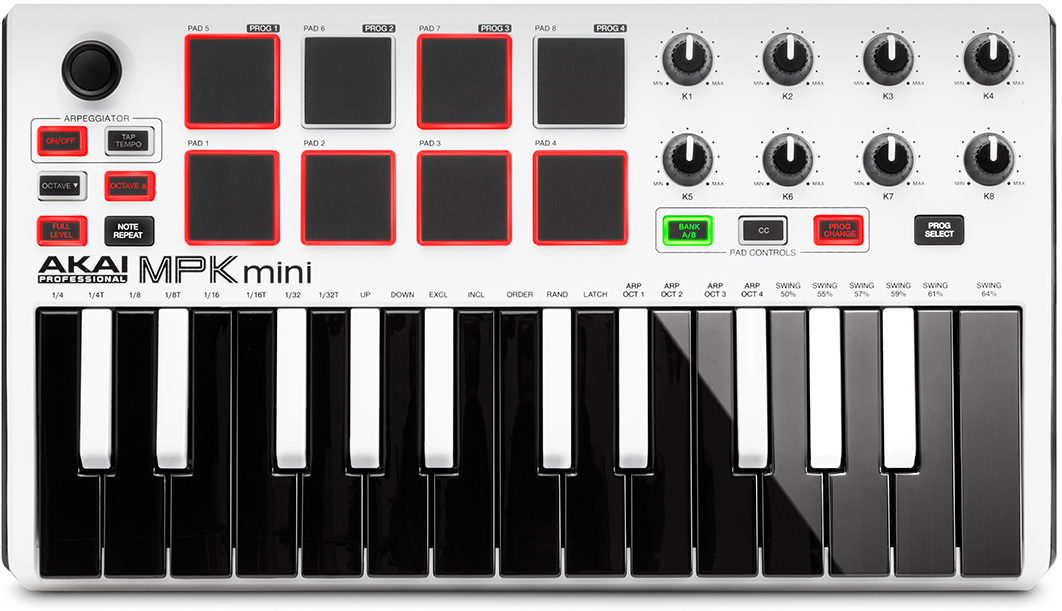 Akai MPK Mini MK2 Blanco - DJMania