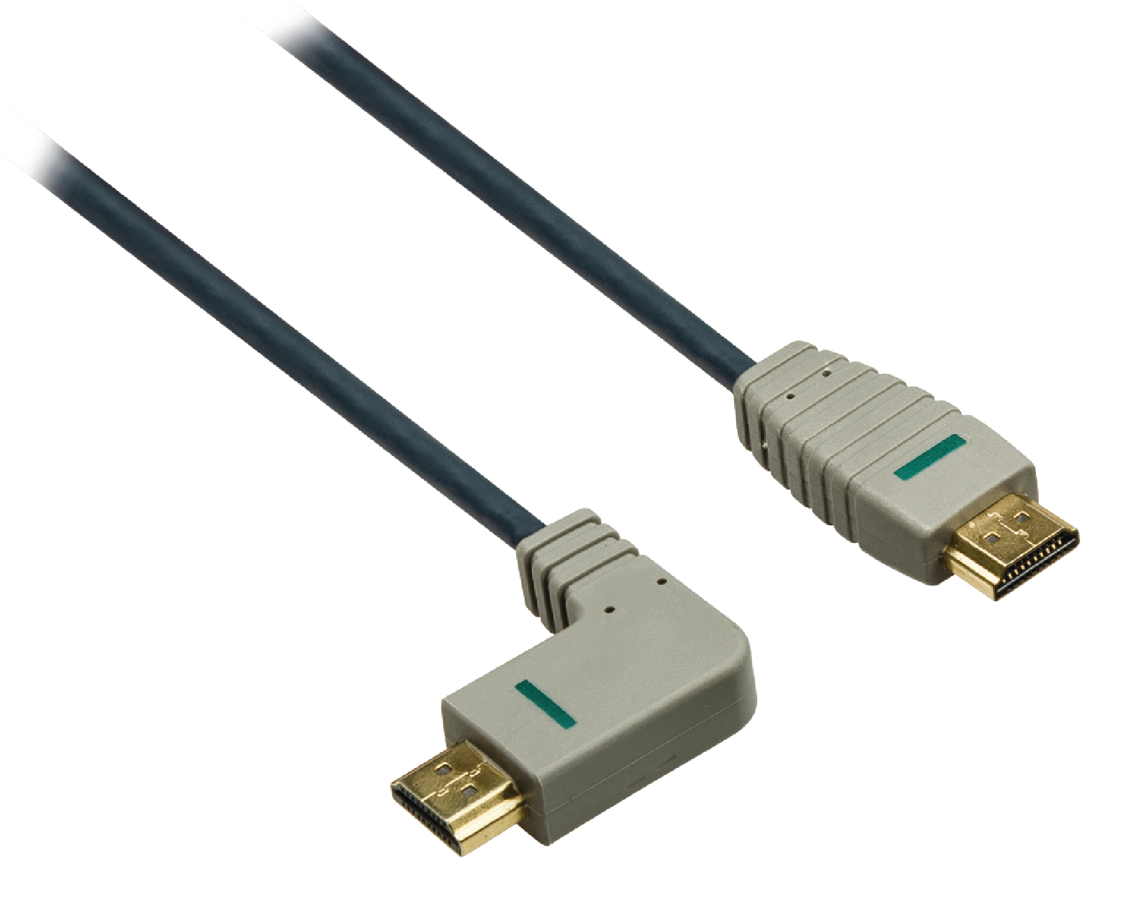 Cable HDMI con HDMI macho HDMI macho Ángulo hacia la