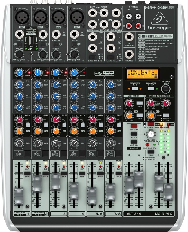 Behringer qx1204usb подключение к компьютеру