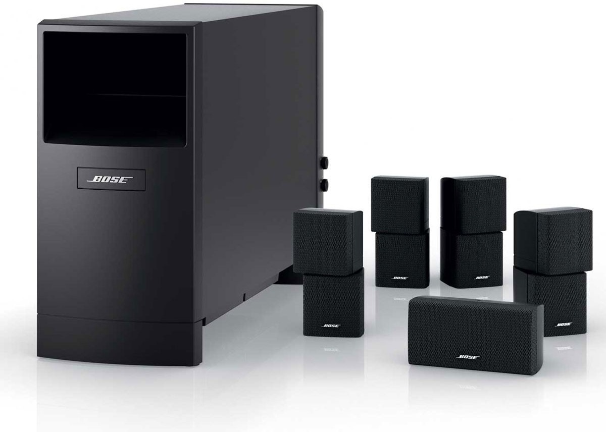 Sistema Home Cinema Bose Acoustimass 10 – 5 Diffusori Direct/Reflecting + Modulo Subwoofer, Nero, Avvolgente E Potente
