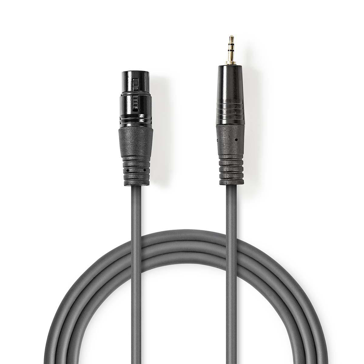 Cable de Audio Balanceado XLR de 3 Pins Hembra a Minijack 3,5 mm