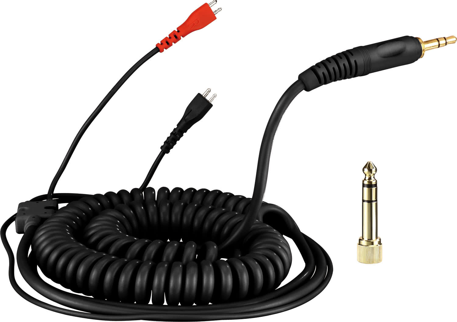 Cable repuesto negro rizado para Sennheiser HD25 3.5m DJMania