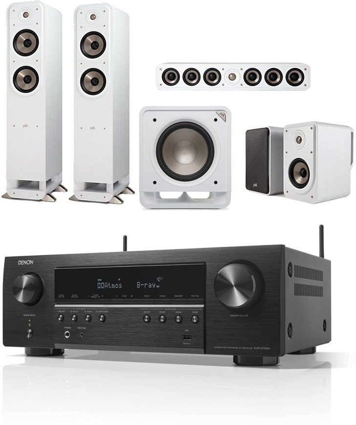 Denon AVRS760H + Polk Audio Signature Elite White 5.1 DJMania
