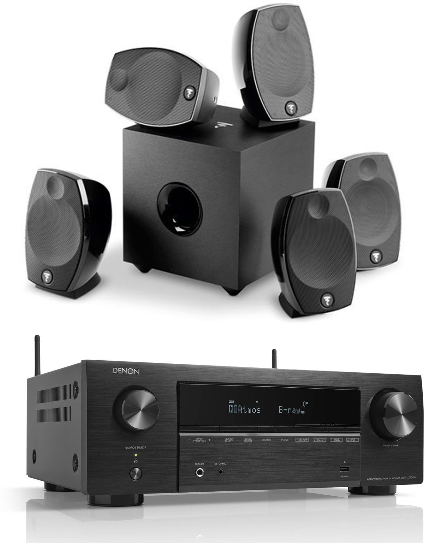 Denon AVRX1700 + Focal Sib EVO 5.1 DJMania