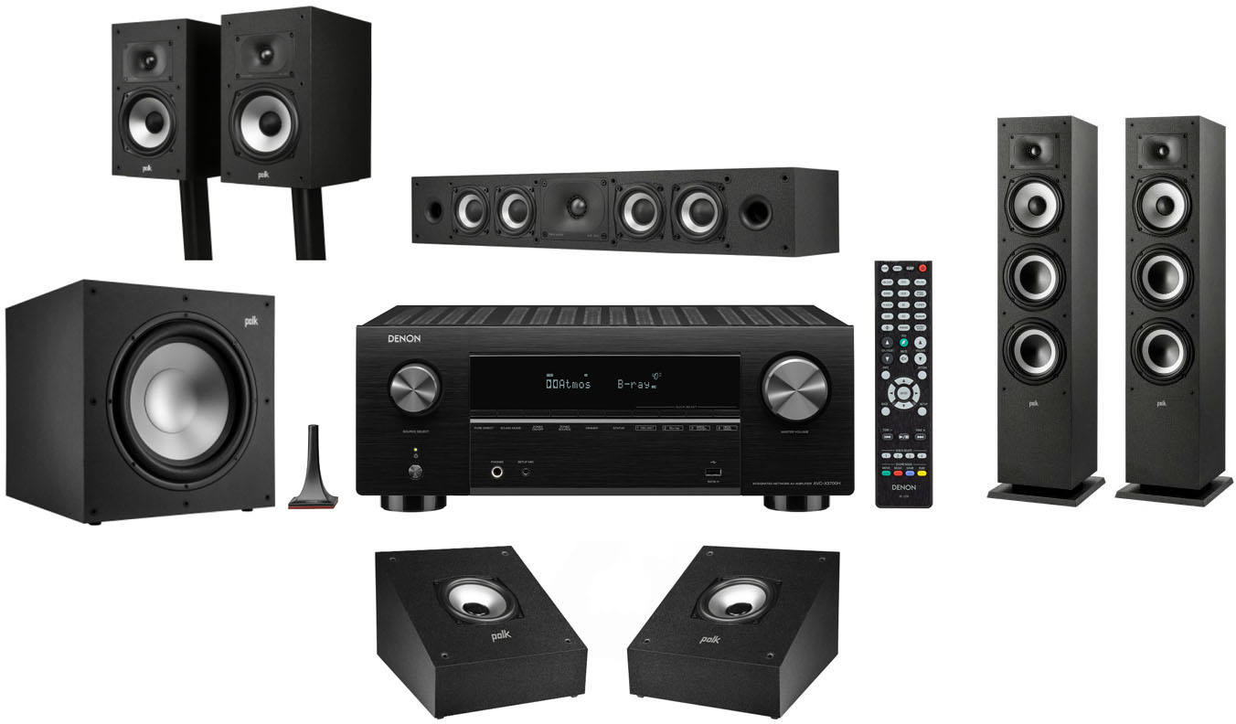 Denon AVRX3700 + Polk Audio MXT Home Cinema Dolby Atmos DJMania