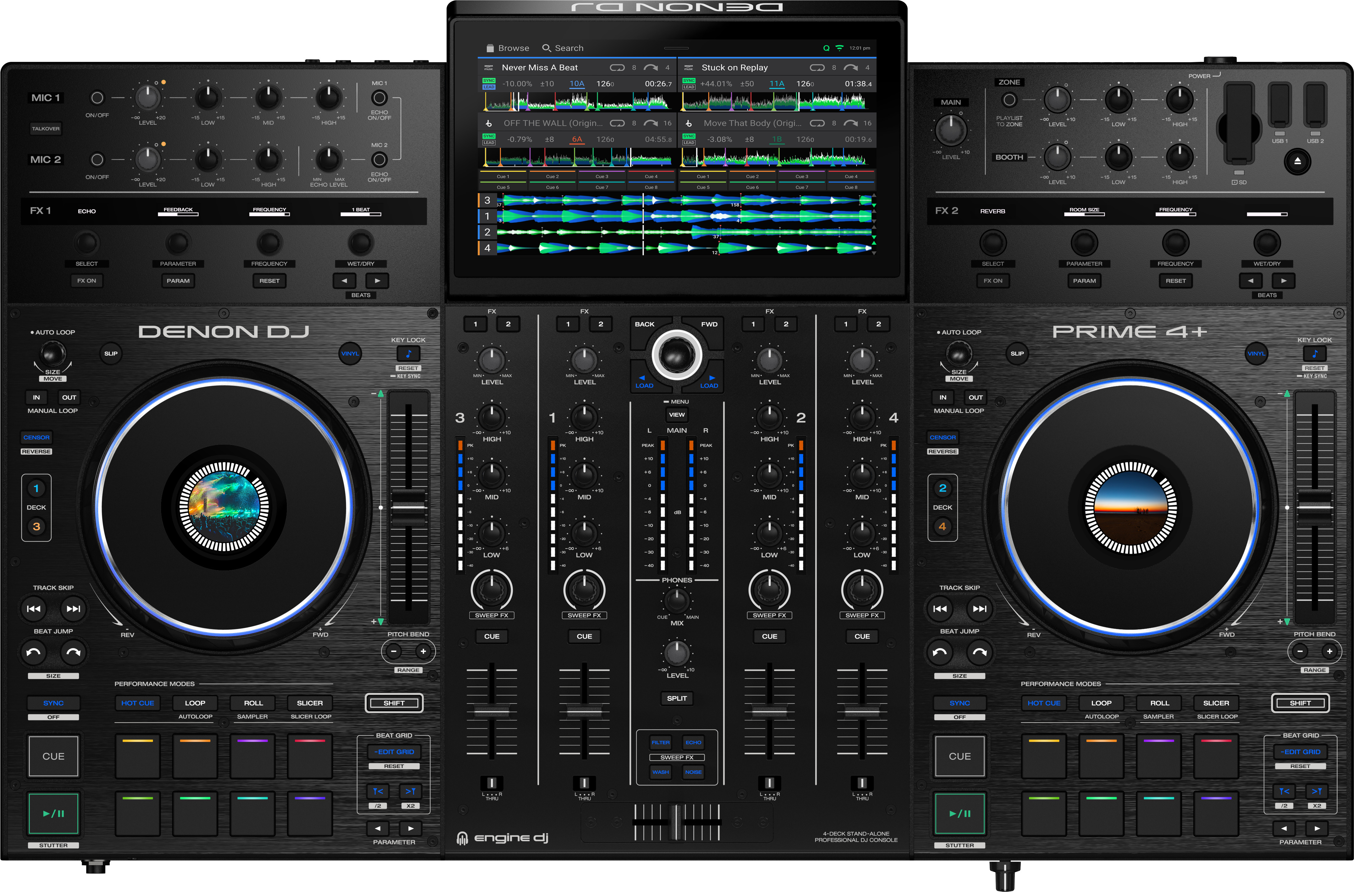 Bàn DJ Denon Prime 4 Plus Chính Hãng | Giá Tốt Nhất