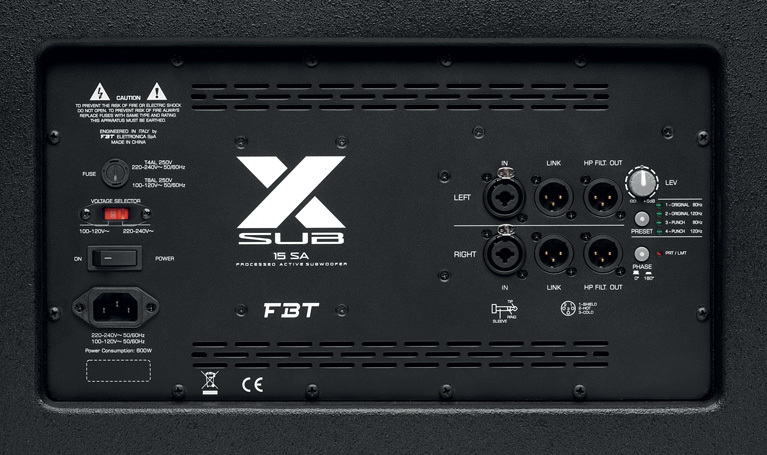Cover Protezione Per Monitor FBT X-PRO 15 - Custodia Per Diffusore Audio Professionale