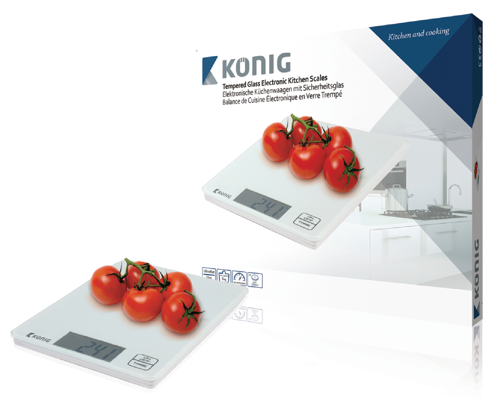 Báscula de cocina en color blanco - DJMania